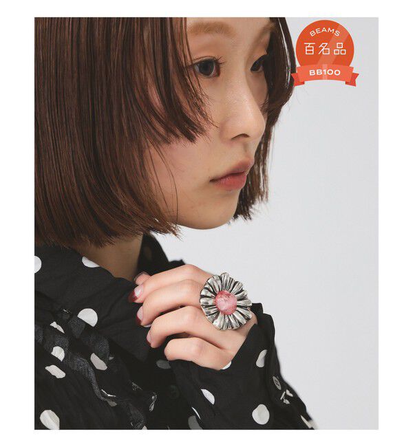 BEAMS SELECTION for WOMEN「Otro Accesorio / フラワー リング」|リング|PINK