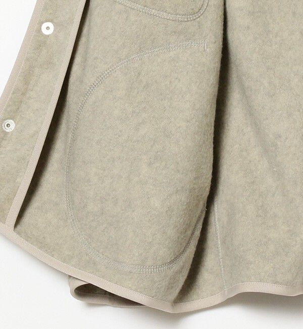 BEAMS SELECTION for WOMEN「DANTON / ノーカラー フリース ジャケット」|ブルゾン・スタジャン|