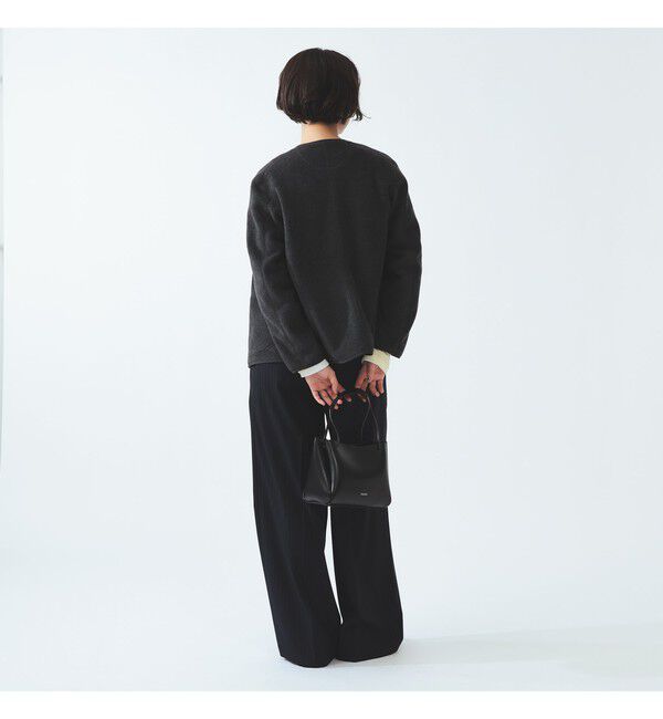BEAMS SELECTION for WOMEN「DANTON / ノーカラー フリース ジャケット」|ブルゾン・スタジャン|