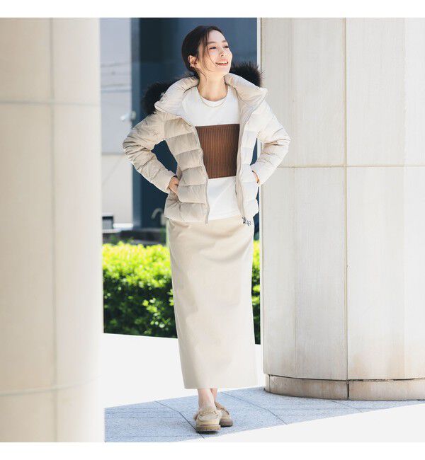BEAMS SELECTION for WOMEN「【別注】TATRAS / KOSAVA セイル ファー ダウンジャケット」|ブルゾン・スタジャン|