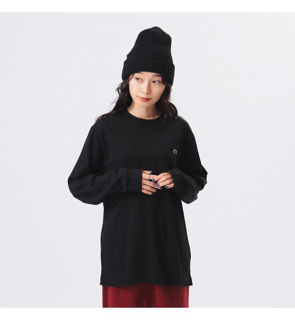 BEAMSBOY「LACOSTE / ベーシック ロングスリーブ Tシャツ」|Tシャツ・カットソー|BLACK