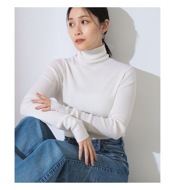 Demi-Luxe BEAMS 「リブ タートルネック ニット」|ニット・セーター|