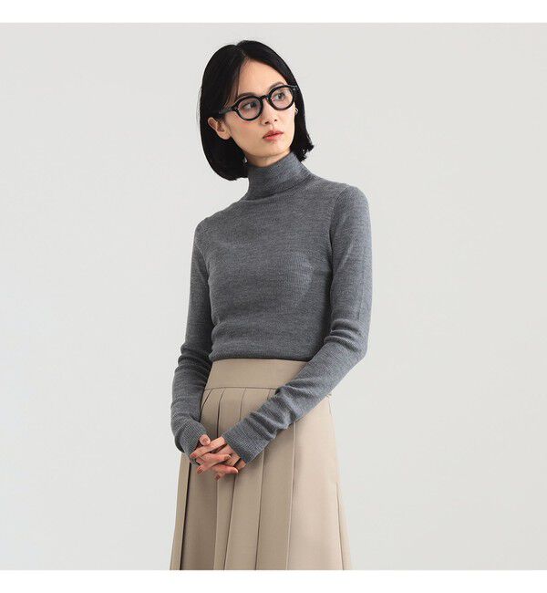 Demi-Luxe BEAMS 「リブ タートルネック ニット」|ニット・セーター|