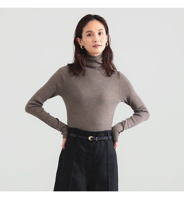 Demi-Luxe BEAMS 「リブ タートルネック ニット」|ニット・セーター|