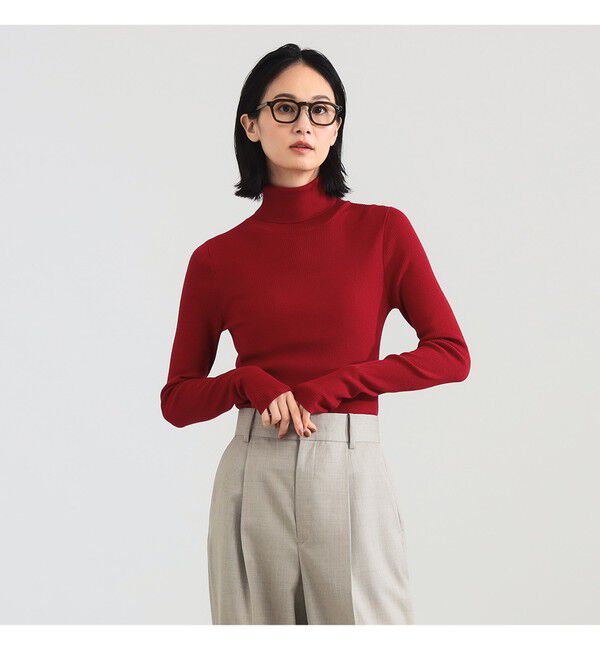 Demi-Luxe BEAMS 「リブ タートルネック ニット」|ニット・セーター|