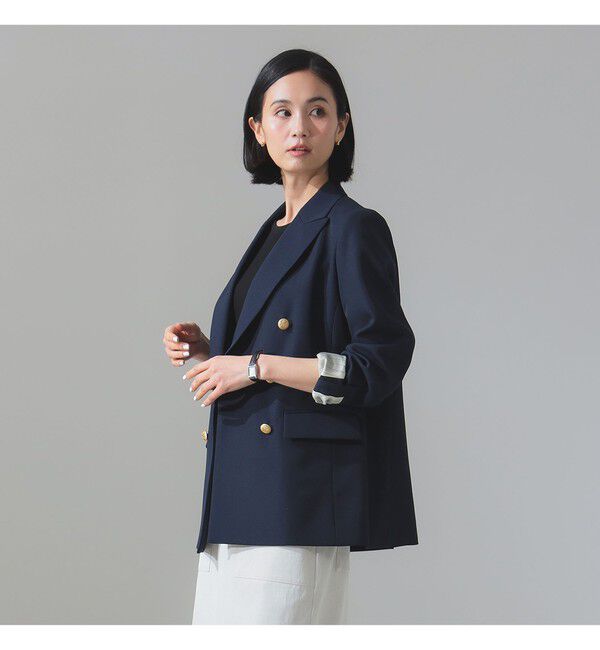 Demi-Luxe BEAMS 「ドライギャバジン ６ボタン ダブルジャケット」|ダッフルコート|