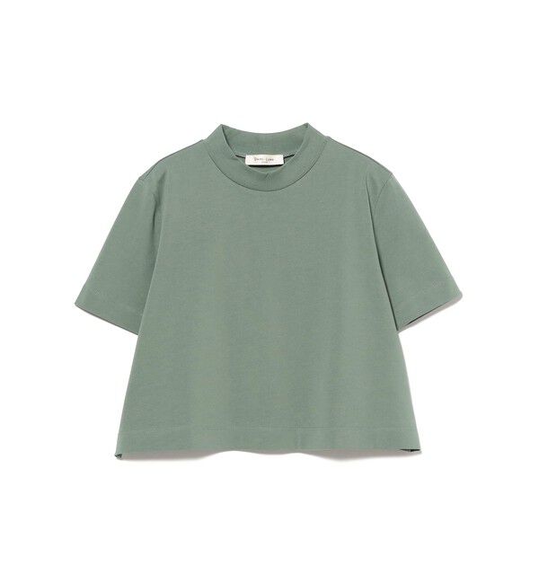Demi-Luxe BEAMS 「モックネック ショート Tシャツ」|Tシャツ・カットソー|MOSS_GREEN