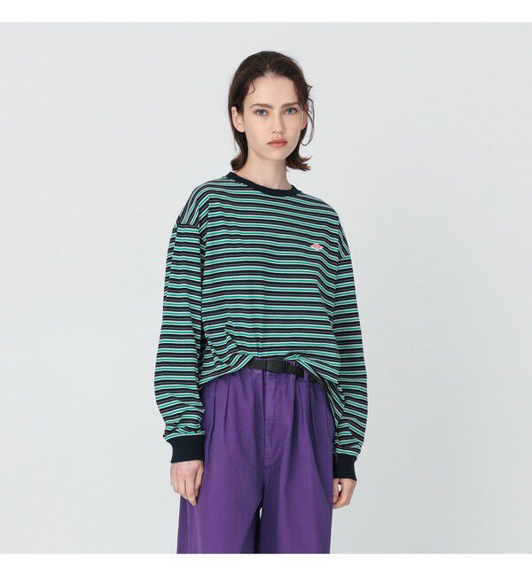 BEAMS SELECTION for WOMEN「DANTON / LONG SLEEVE T-SHIRT STRIPE」|Tシャツ・カットソー|