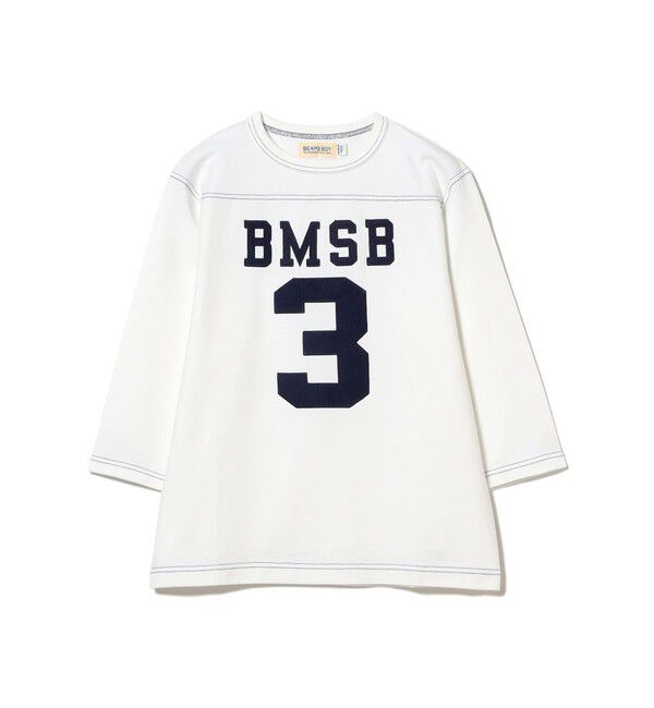 BEAMSBOY「テンジク フットボール 3/4 Tシャツ」|Tシャツ・カットソー|