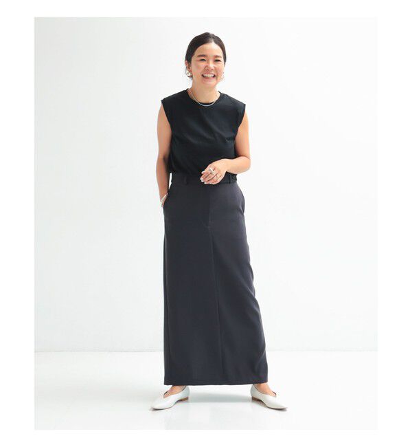 Demi-Luxe BEAMS 「ウォッシャブル ウール ノースリーブ Tシャツ」|Tシャツ・カットソー|