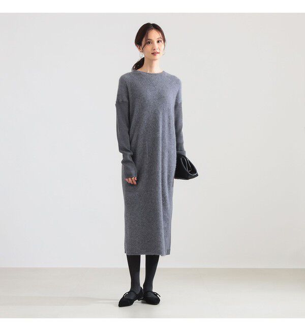 Demi-Luxe BEAMS 「フラッフィ クルーネック ニット ワンピース」|ワンピース|
