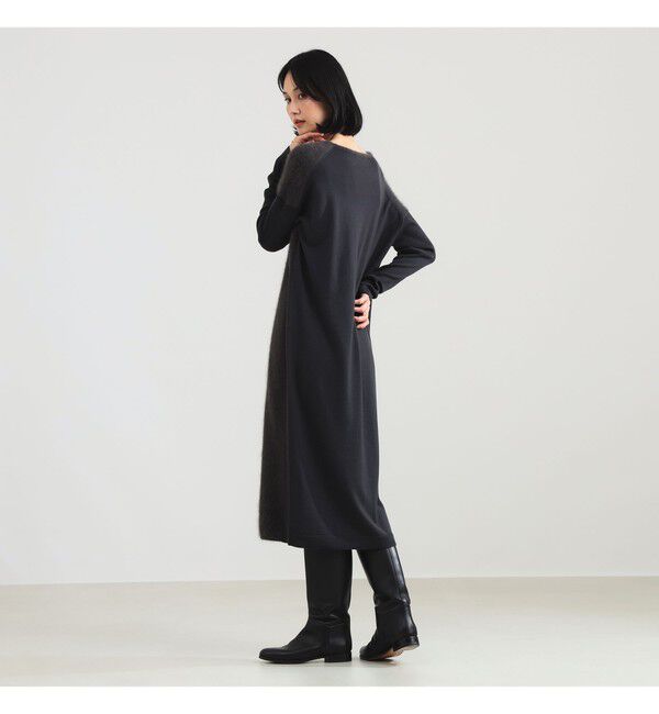 Demi-Luxe BEAMS 「フラッフィ クルーネック ニット ワンピース」|ワンピース|