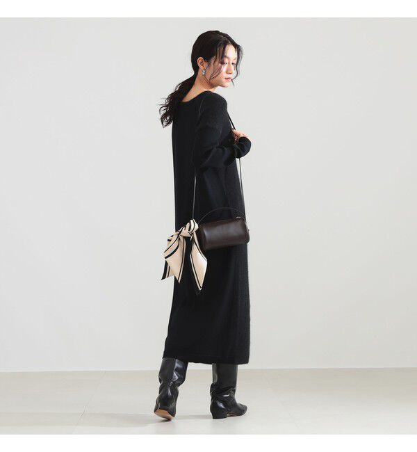 Demi-Luxe BEAMS 「フラッフィ クルーネック ニット ワンピース」|ワンピース|
