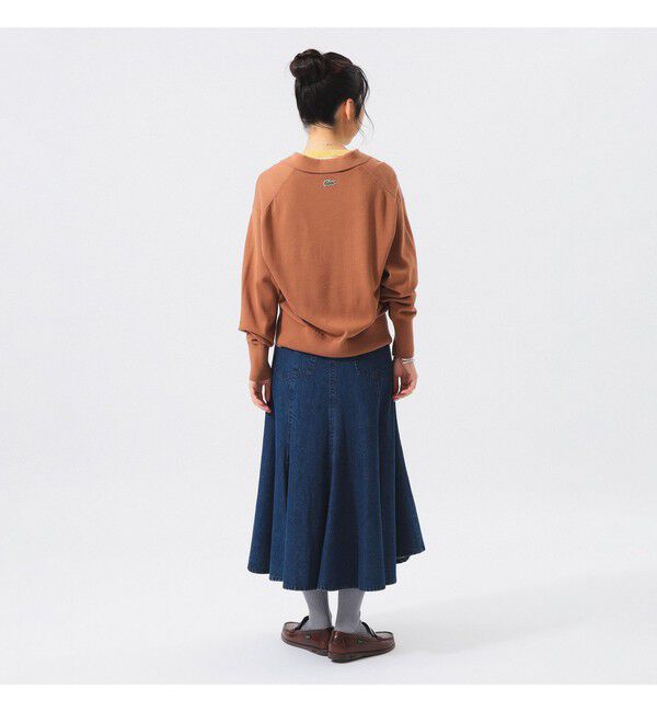 BEAMS SELECTION for WOMEN「【別注】LACOSTE for BEAMS BOY / ポロ カーディガン」|ニット・セーター|
