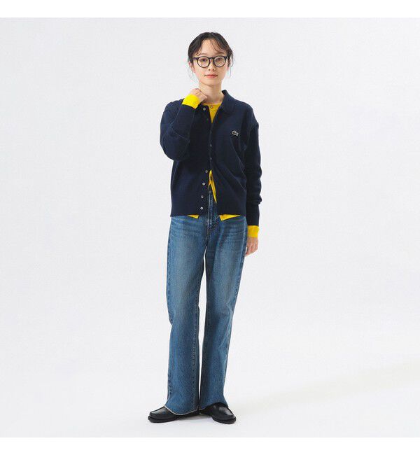 BEAMS SELECTION for WOMEN「【別注】LACOSTE for BEAMS BOY / ポロ カーディガン」|ニット・セーター|