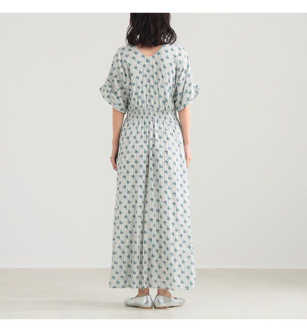 BEAMS SELECTION for WOMEN「ne Quittez pas / スモール フラワー ギャザー ワンピース」|ワンピース|