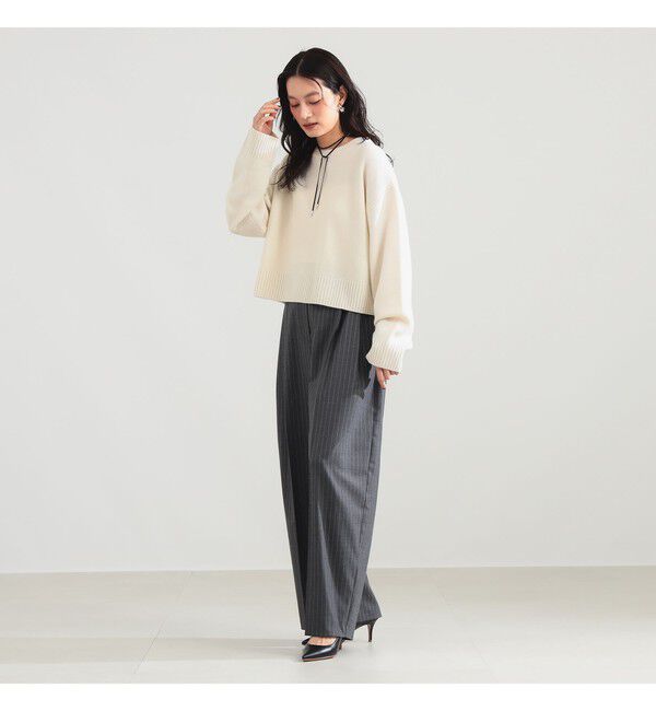 Demi-Luxe BEAMS 「7ゲージ ウール クルーネック プルオーバー」|ニット・セーター|