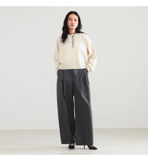 Demi-Luxe BEAMS 「7ゲージ ウール クルーネック プルオーバー」|ニット・セーター|