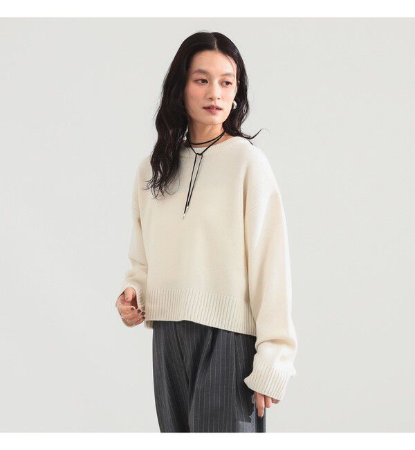 Demi-Luxe BEAMS 「7ゲージ ウール クルーネック プルオーバー」|ニット・セーター|