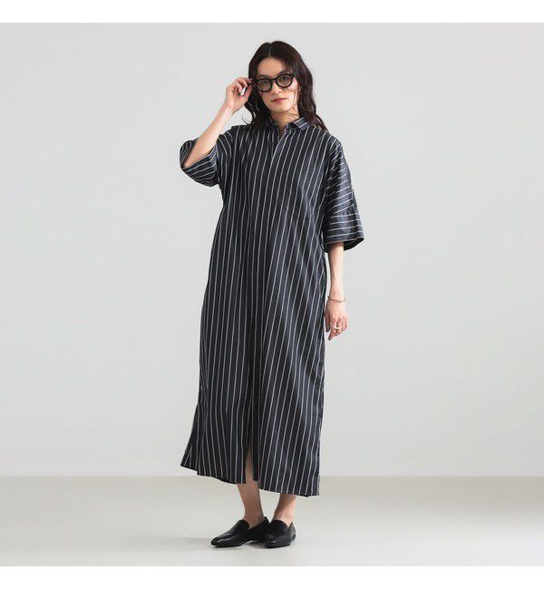 BEAMS SELECTION for WOMEN「TICCA / テント ハーフスリーブ シャツ ワンピース」|ワンピース|