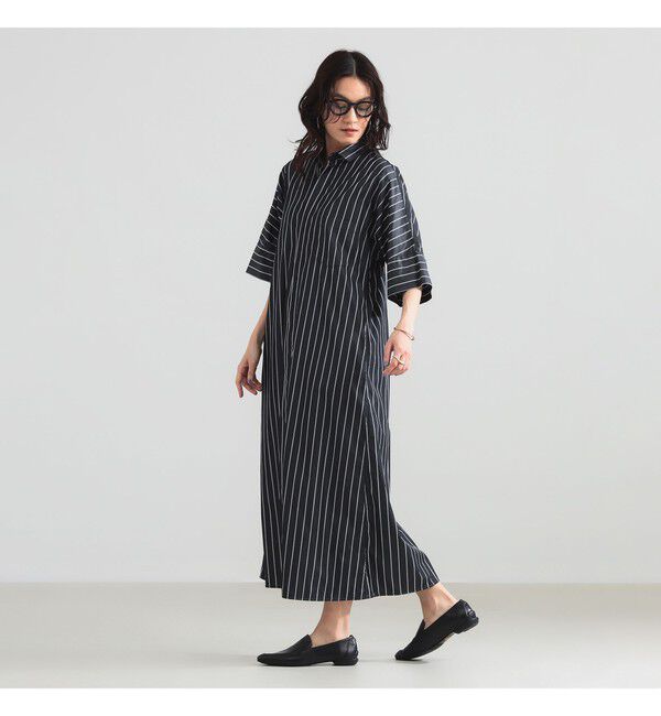 BEAMS SELECTION for WOMEN「TICCA / テント ハーフスリーブ シャツ ワンピース」|ワンピース|