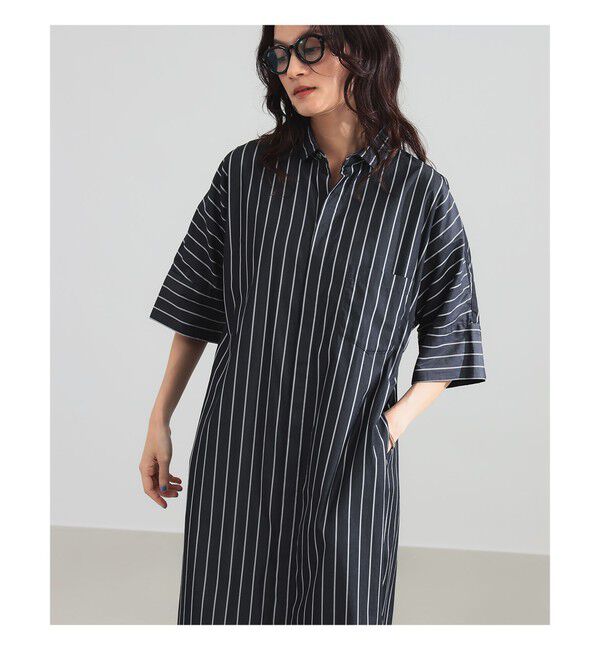 BEAMS SELECTION for WOMEN「TICCA / テント ハーフスリーブ シャツ ワンピース」|ワンピース|