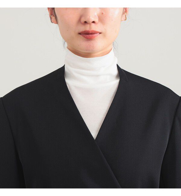 Demi-Luxe BEAMS 「ドライカルゼ ベルテッド ジャケット」|ダッフルコート|