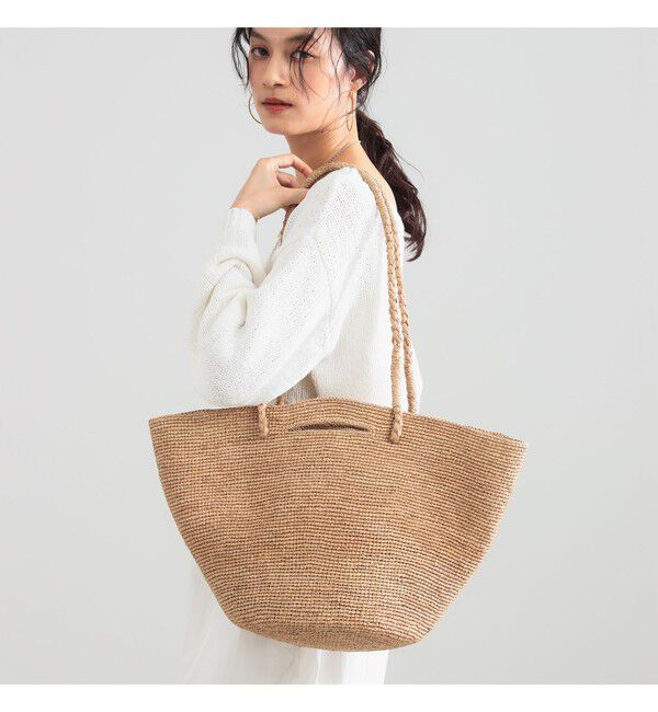 BEAMS SELECTION for WOMEN「MIORA / ラフィア トートバッグ」|トートバッグ|