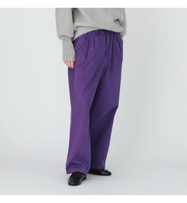 BEAMS SELECTION for WOMEN「【別注】Gramicci for BEAMS BOY / 2プリーツ ワイドパンツ」|チノ|