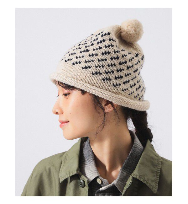 BEAMS SELECTION for WOMEN「【別注】cabelami &times; BEAMS BOY / ジャカード ワッチ キャップ」|その他|IVORY