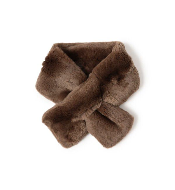 Demi-Luxe BEAMS 「リアル ラビットファー マフラー」|マフラー|BROWN