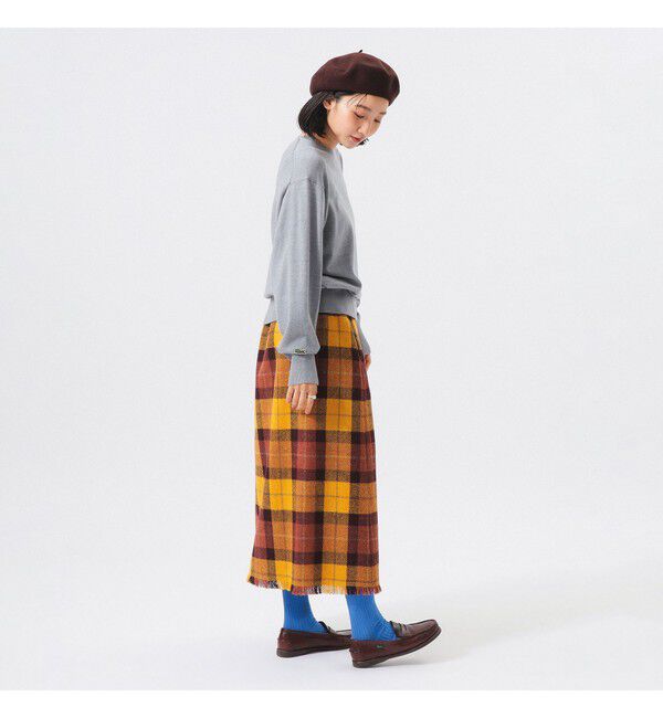 BEAMS SELECTION for WOMEN「【別注】LACOSTE for BEAMS BOY / クルー ネック ニット」|ニット・セーター|