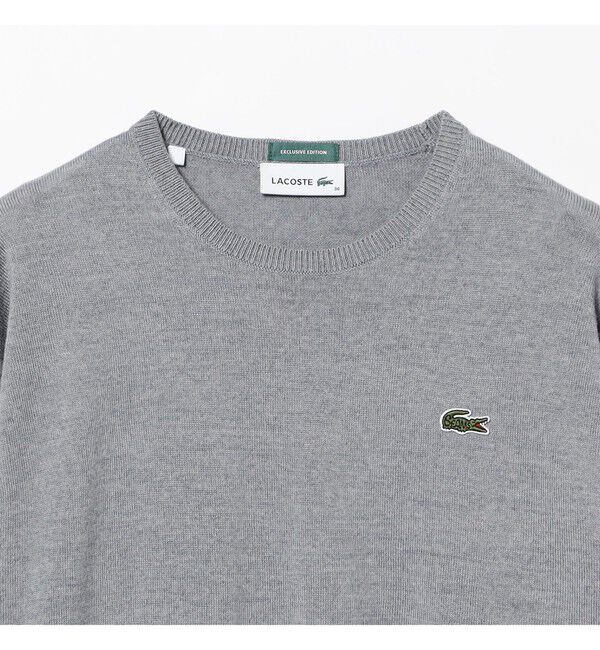 BEAMS SELECTION for WOMEN「【別注】LACOSTE for BEAMS BOY / クルー ネック ニット」|ニット・セーター|