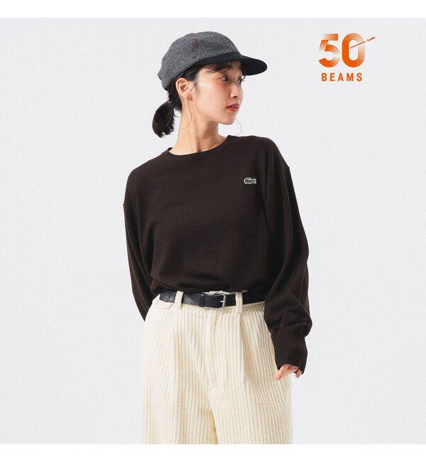 BEAMS SELECTION for WOMEN「【別注】LACOSTE for BEAMS BOY / クルー ネック ニット」|ニット・セーター|SKB_PORTO
