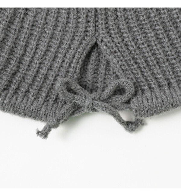 BEAMS SELECTION for WOMEN「RACAL / ローゲージリブニットフーディー」|ニット帽|