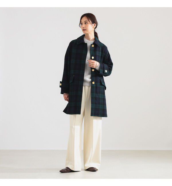 BEAMS SELECTION for WOMEN「MACKINTOSH / NEW HUMBIE ブラックウォッチ コート」|ダッフルコート|