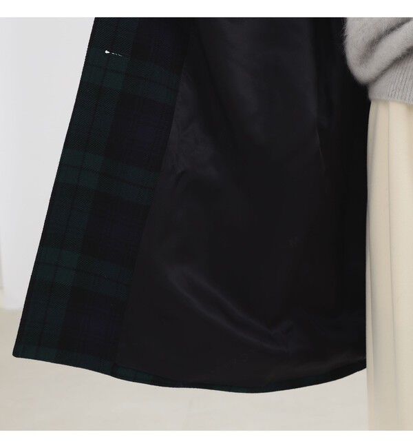 BEAMS SELECTION for WOMEN「MACKINTOSH / NEW HUMBIE ブラックウォッチ コート」|ダッフルコート|