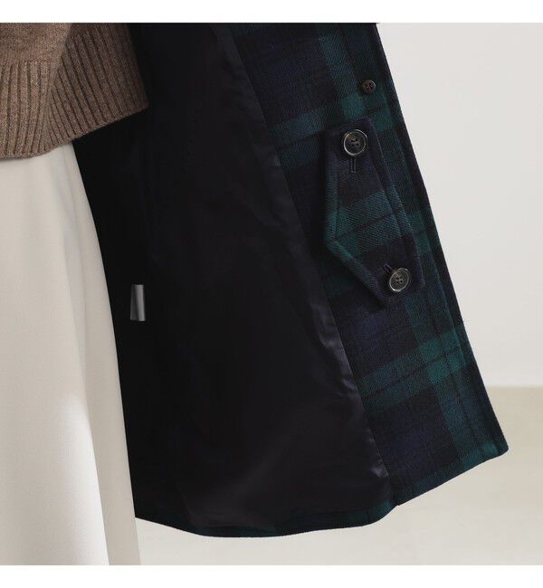 BEAMS SELECTION for WOMEN「MACKINTOSH / NEW HUMBIE ブラックウォッチ コート」|ダッフルコート|