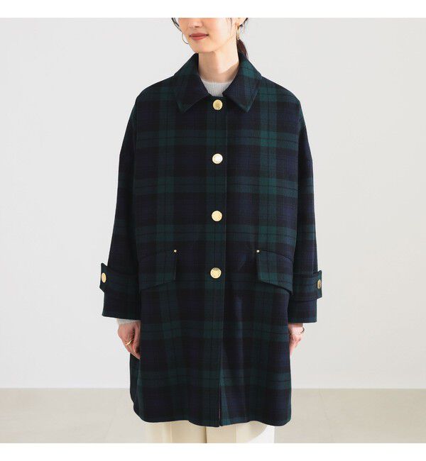 BEAMS SELECTION for WOMEN「MACKINTOSH / NEW HUMBIE ブラックウォッチ コート」|ダッフルコート|