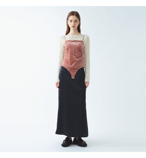Ray BEAMS 「ベロア ボディスーツ キャミソール」|キャミソール|