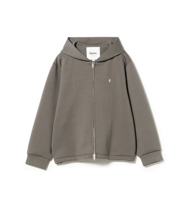 BEAMS SELECTION for WOMEN「Gymphlex / ダンボールニット フーデッド ジャケット」|スウェット・ジャージ|080_Charcoal