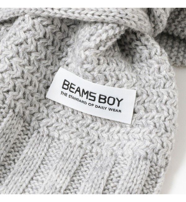 BEAMSBOY「段リブ チビ マフラー」|マフラー|