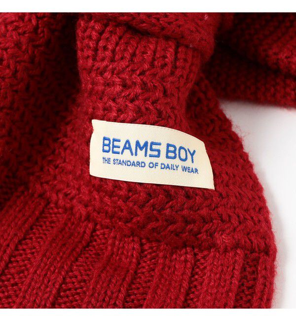 BEAMSBOY「段リブ チビ マフラー」|マフラー|