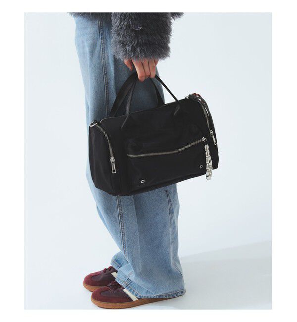 BEAMS SELECTION for WOMEN「【別注】CONTROL FREAK / ミリタリー チャーム ボストン バッグ」|ボストンバッグ|
