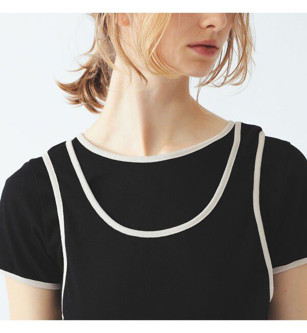 Ray BEAMS 「パイピング タンクトップ レイヤー Tシャツ」|Tシャツ・カットソー|
