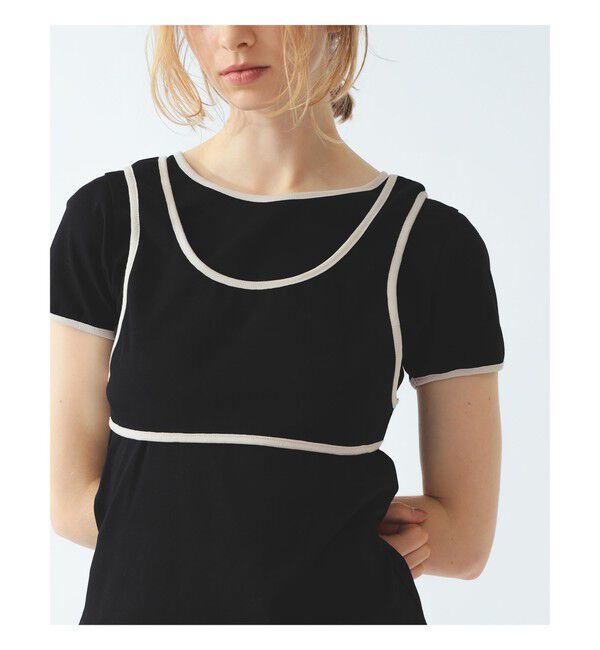 Ray BEAMS 「パイピング タンクトップ レイヤー Tシャツ」|Tシャツ・カットソー|