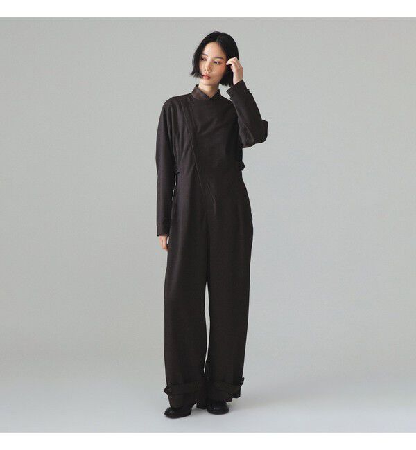 BEAMS SELECTION for WOMEN「maturely / ティー ダブ ジャンプ スーツ」|オールインワン|BROWN