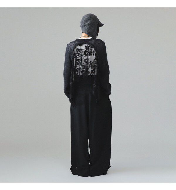 BEAMS SELECTION for WOMEN「maturely / レース クルー アンド ボレロ」|ニット・セーター|