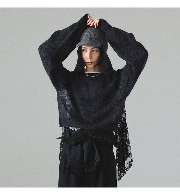 BEAMS SELECTION for WOMEN「maturely / レース クルー アンド ボレロ」|ニット・セーター|