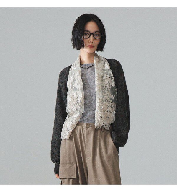 BEAMS SELECTION for WOMEN「maturely / レース クルー アンド ボレロ」|ニット・セーター|